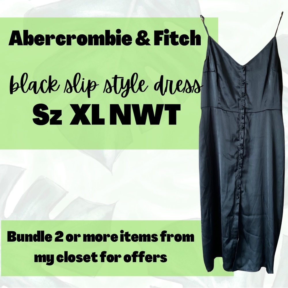 Abercrombie and Fitch Slip Style Black Dress